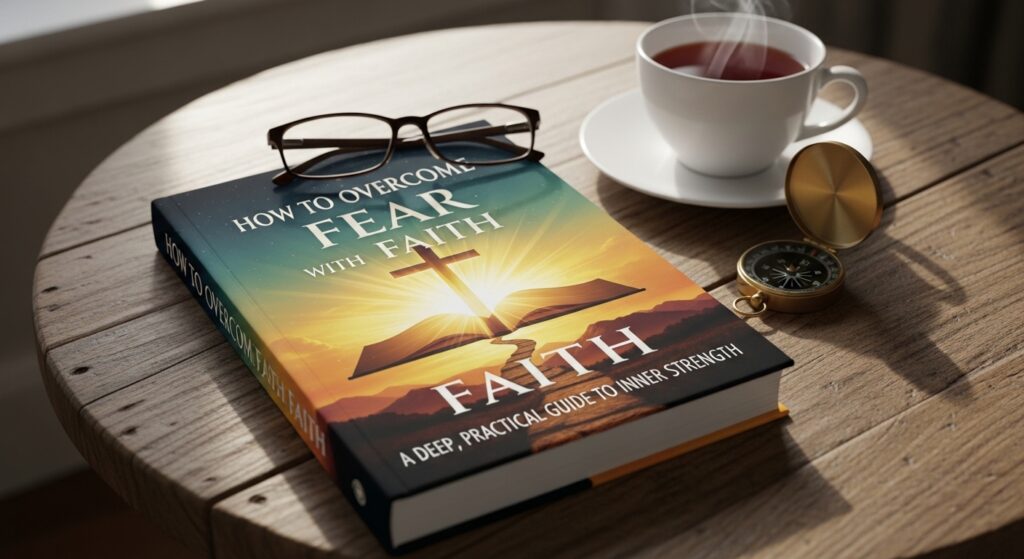 how to overcome fear with faith concept showing calm mindset and inner strength