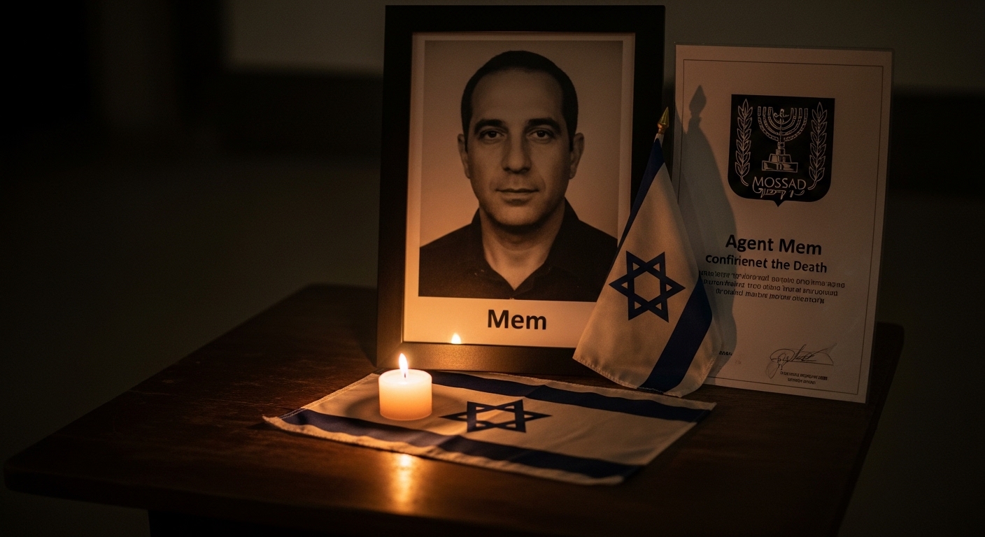 Mossad memorial ceremony for agent killed during covert Iran operation
