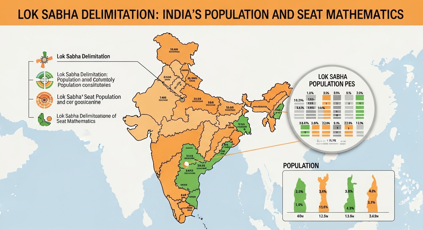 What is Lok Sabha Delimitation: India delimitation population vs seats chart analysis