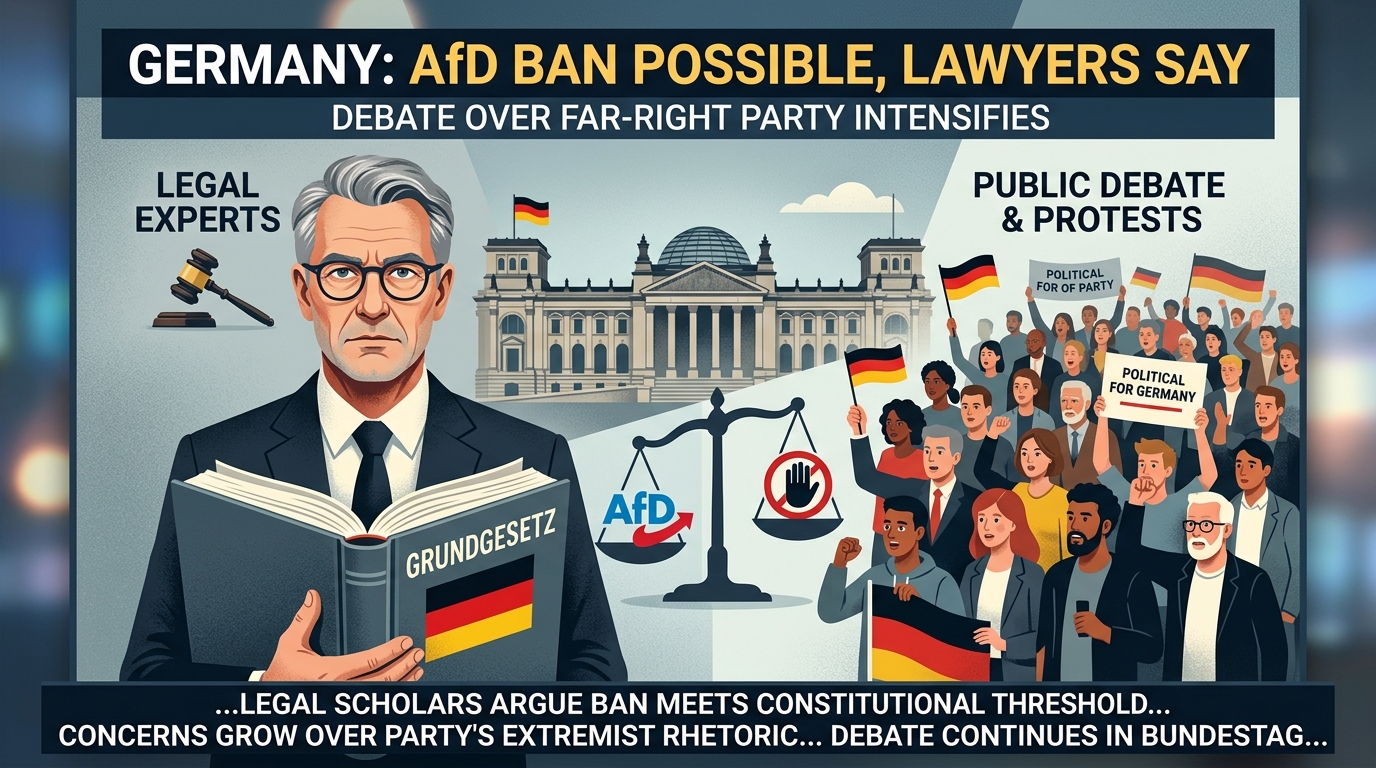 AfD Ban in Germany debate grows after legal experts release report on party constitutionality