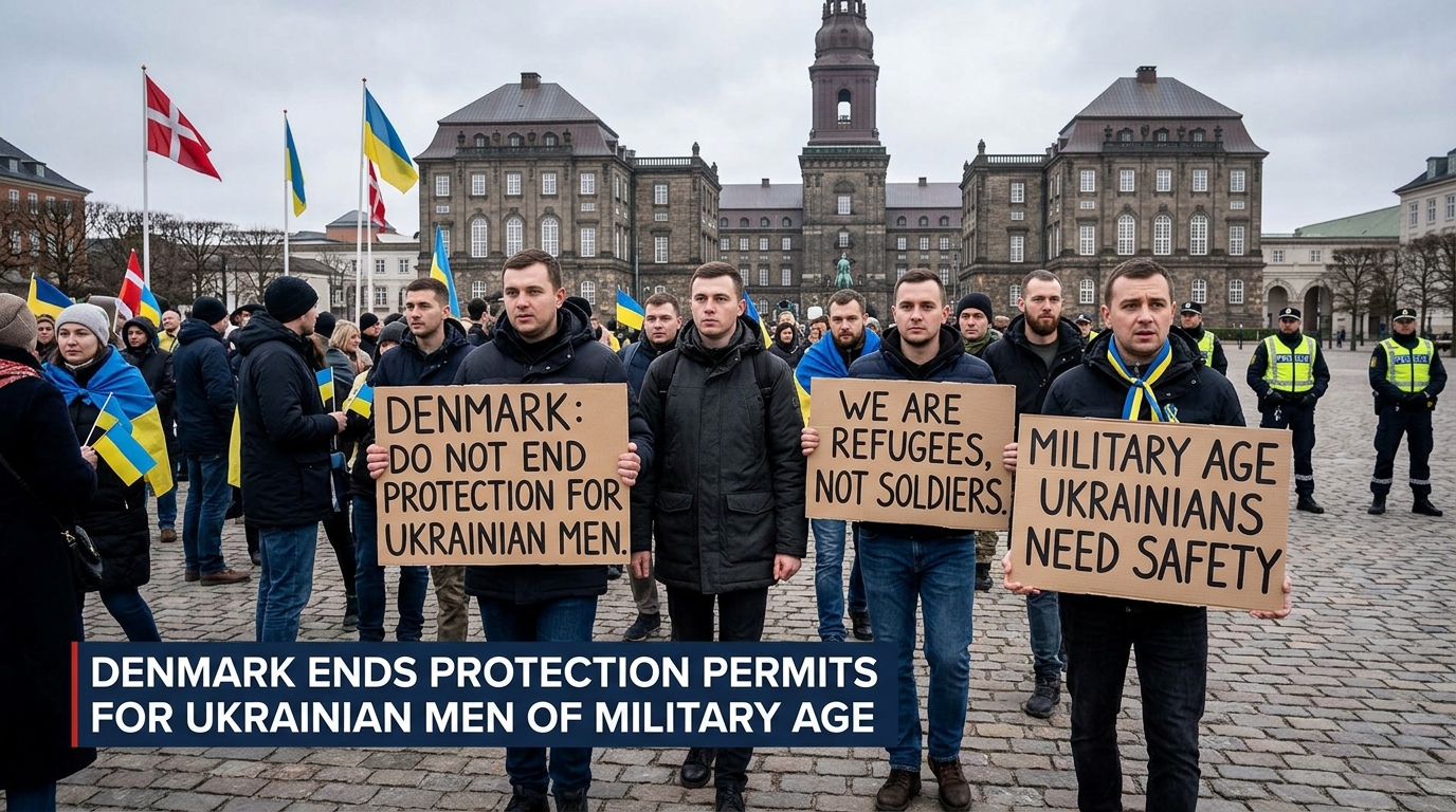 Denmark protection for Ukrainian men policy changes affect military-age applicants seeking temporary residence