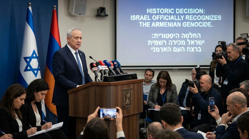 Israeli government approves recognition of the Armenian Genocide during a historic cabinet vote in Jerusalem.