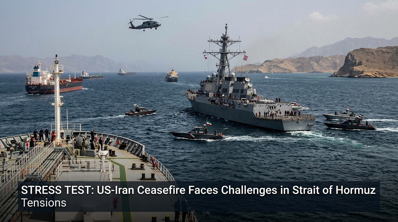 US Iran Ceasefire challenged by rising tensions and shipping security concerns in the Strait of Hormuz