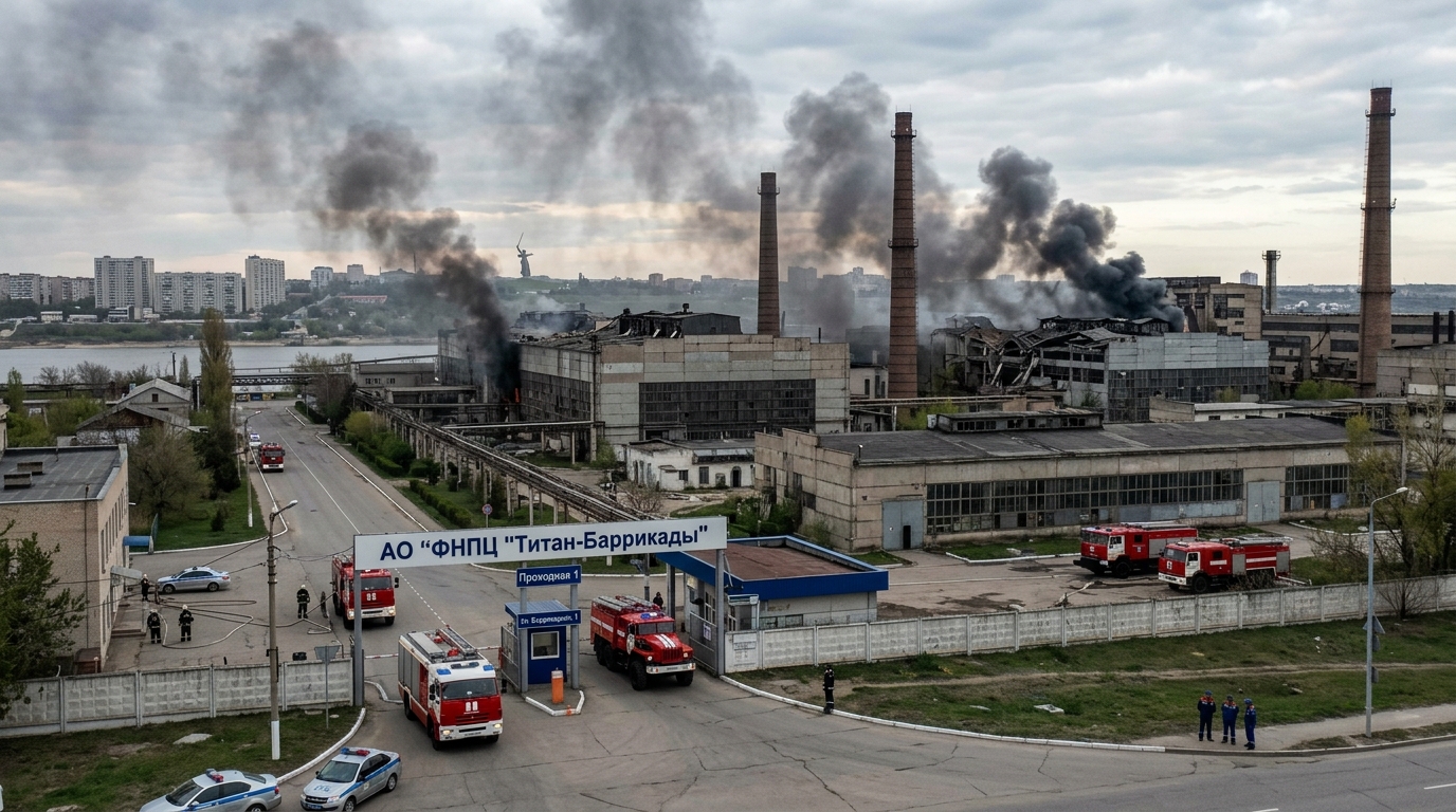 Volgograd Defense Plant Strike reported at Titan-Barrikady military production facility in Russia